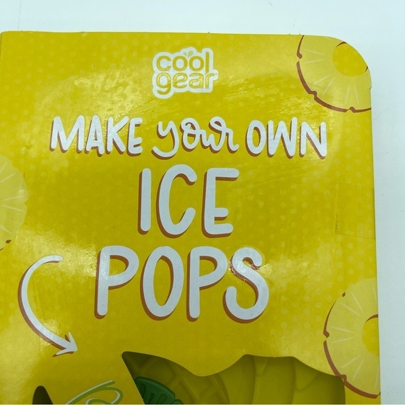 Cool Gear Make Your Own Ice Pops Pineapple Yellow Green New - Picture 3 of 6